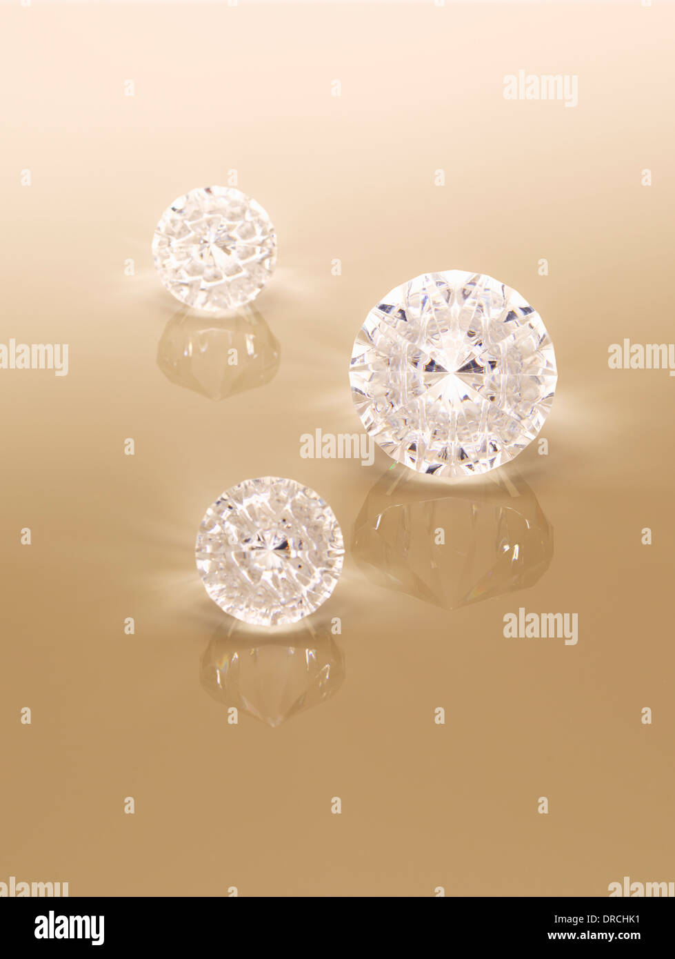 Close up di diamanti Foto Stock