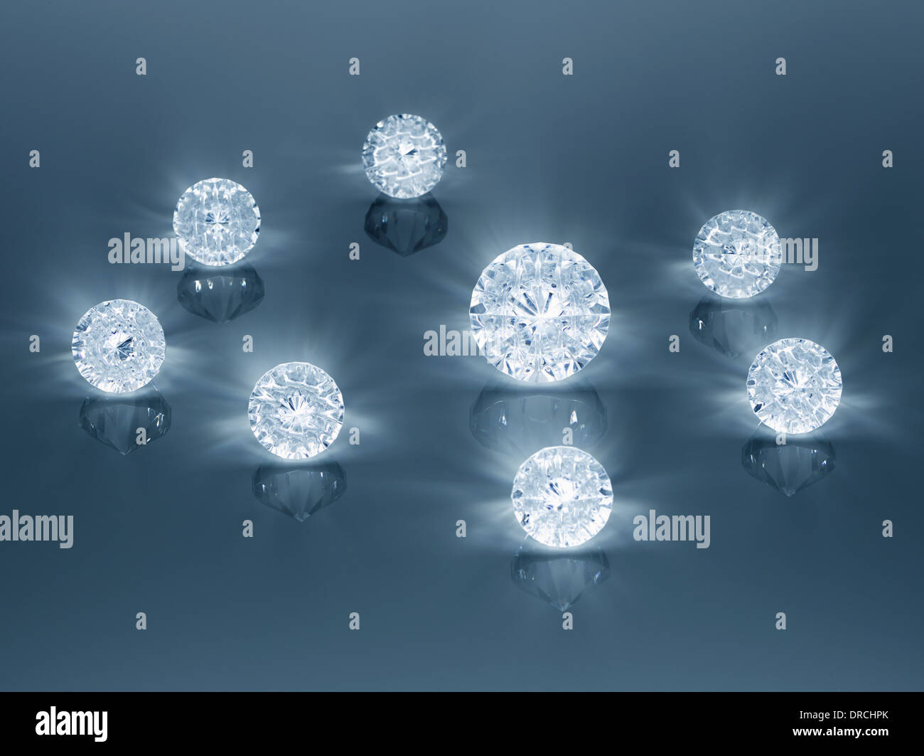 Close up di diamanti Foto Stock