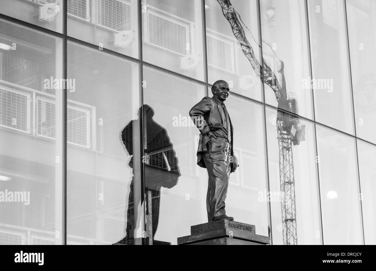Sir Matt Busby. Old Trafford. Foto Stock