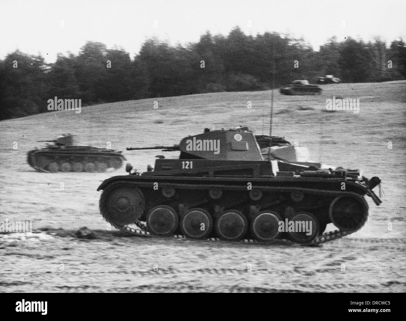 Carri armati tedeschi della Seconda guerra mondiale Foto Stock