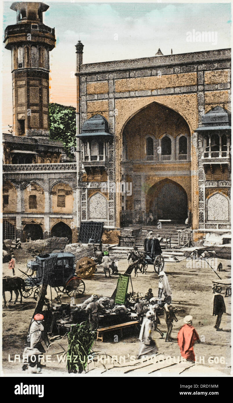 La moschea di Wazir Khan, Lahore, Pakistan Foto Stock