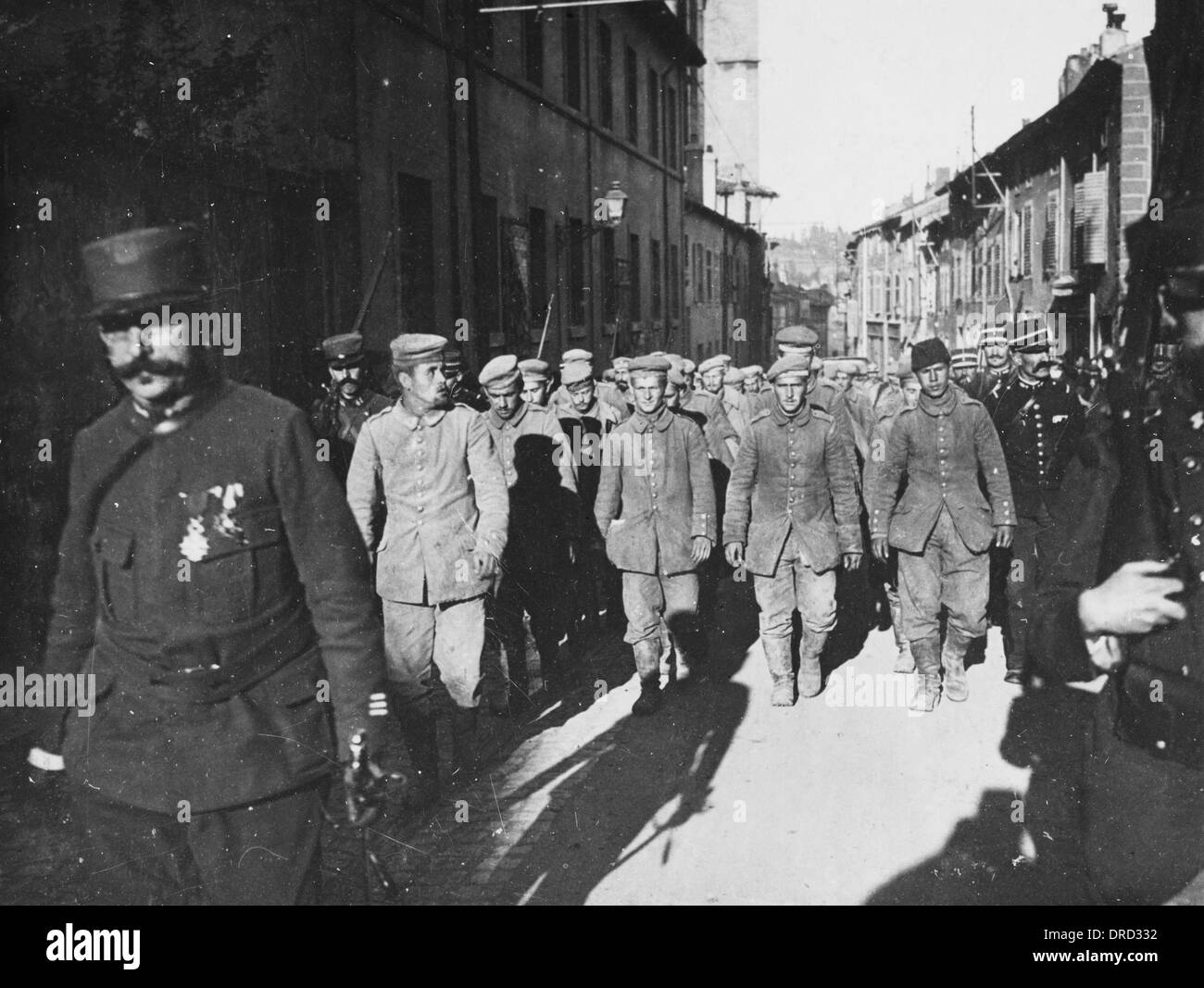 I prigionieri di guerra della PRIMA GUERRA MONDIALE Foto Stock