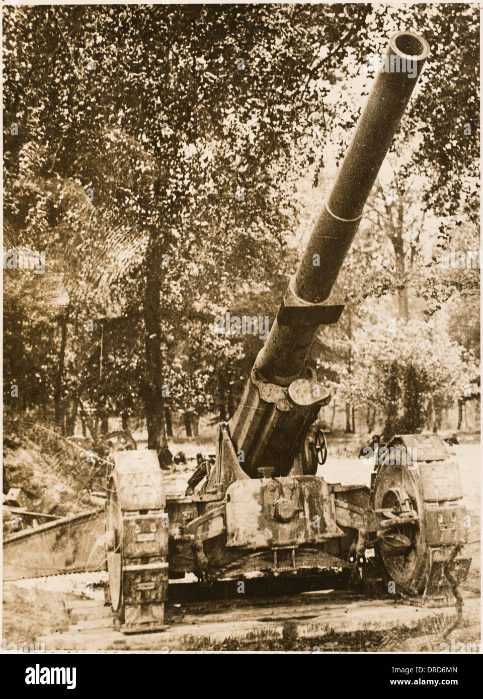 Artiglieria francese WWI Foto Stock