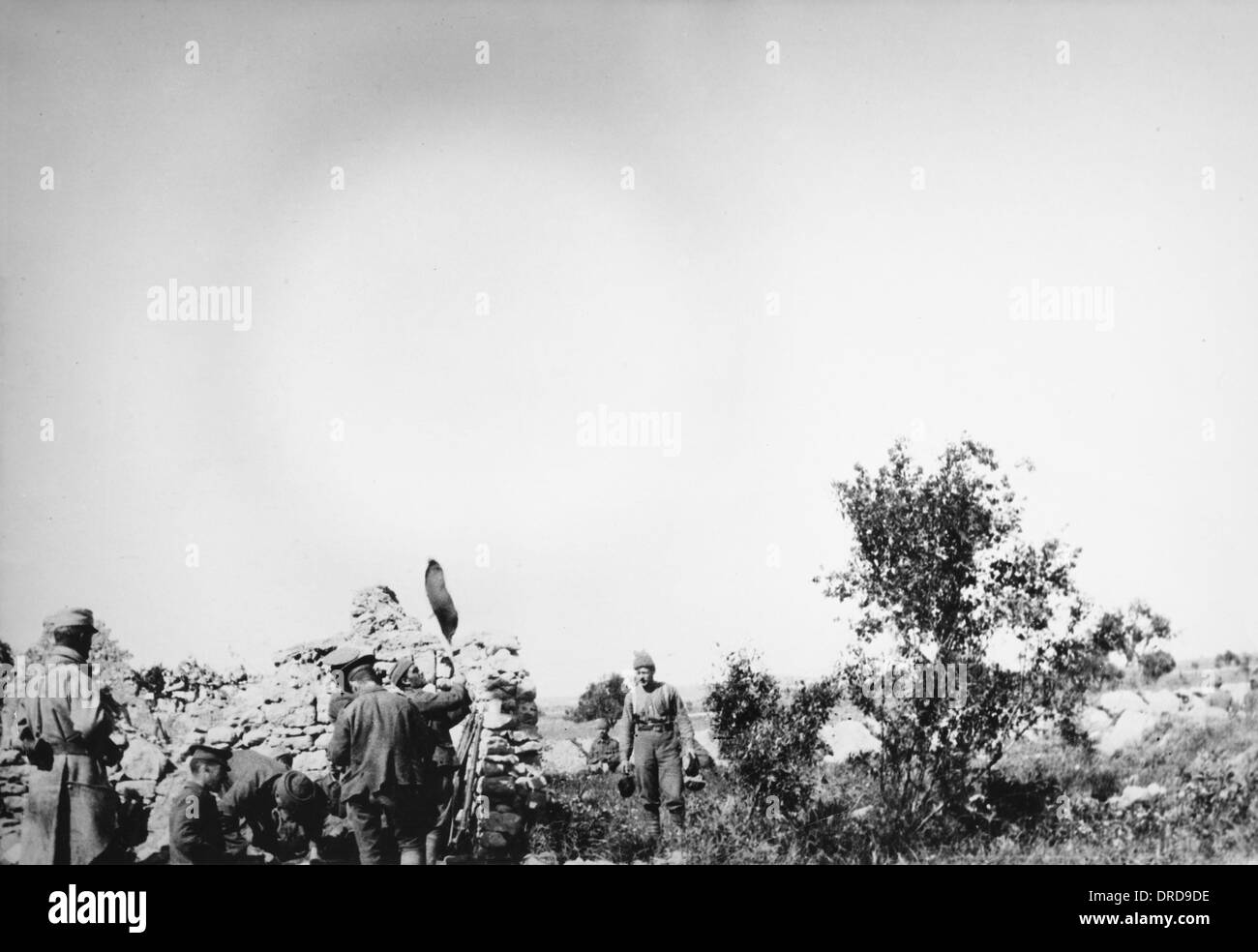 Inglesi e le truppe francesi a Gallipoli WWI Foto Stock