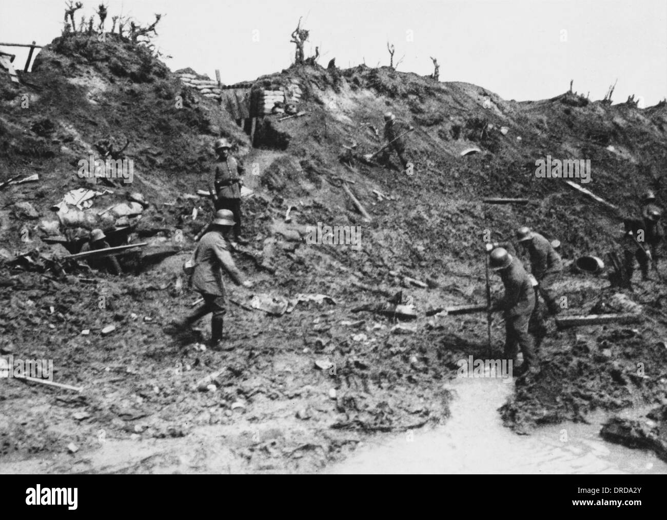 Seconda battaglia di Ypres WWI Foto stock Alamy