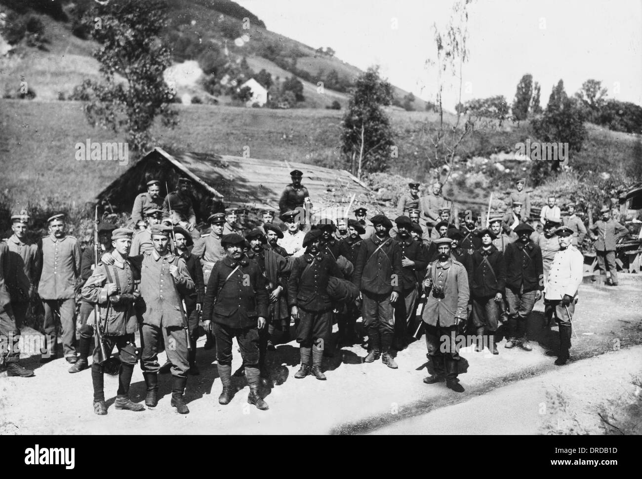 Tedesco truppe alpine WWI Foto Stock