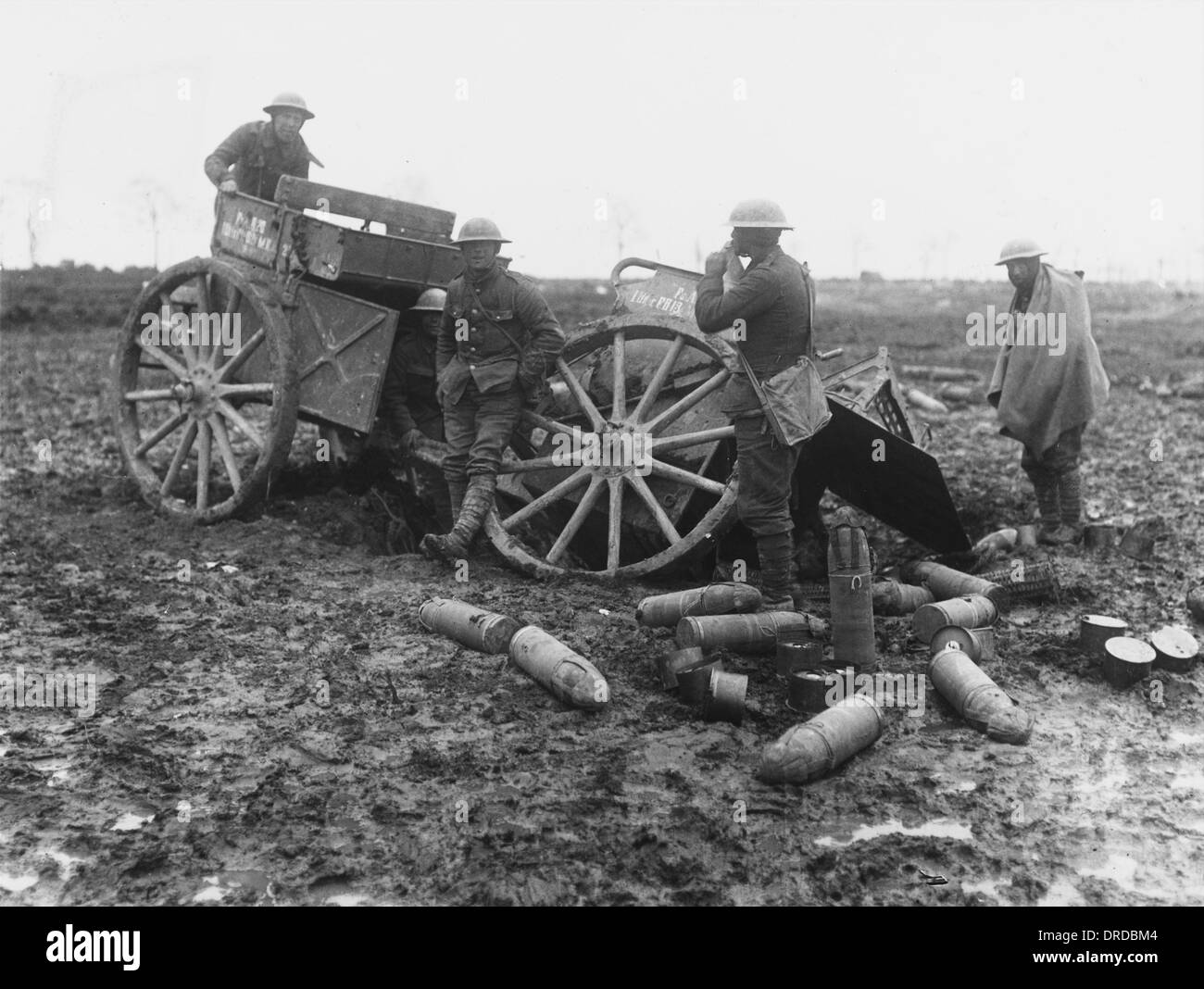 La battaglia delle scarpe WWI Foto Stock