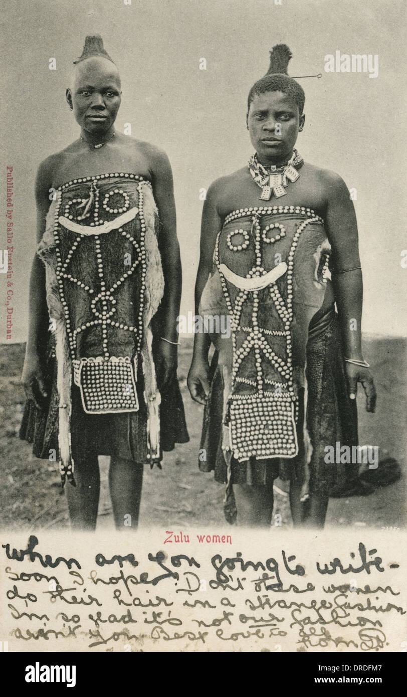 Due donne Zulu, Sud Africa Foto Stock