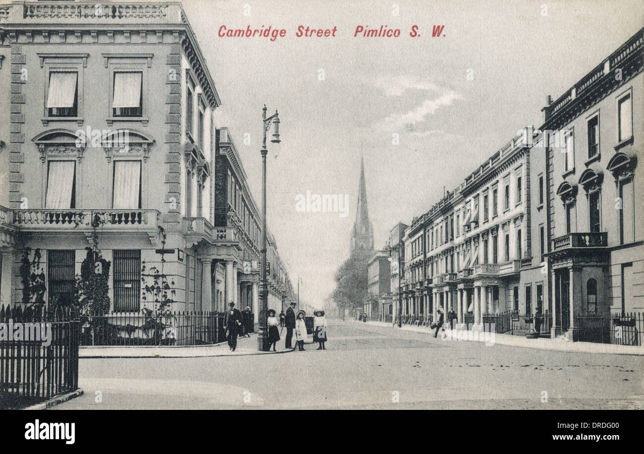 Cambridge Street, Pimlico, Londra Foto Stock