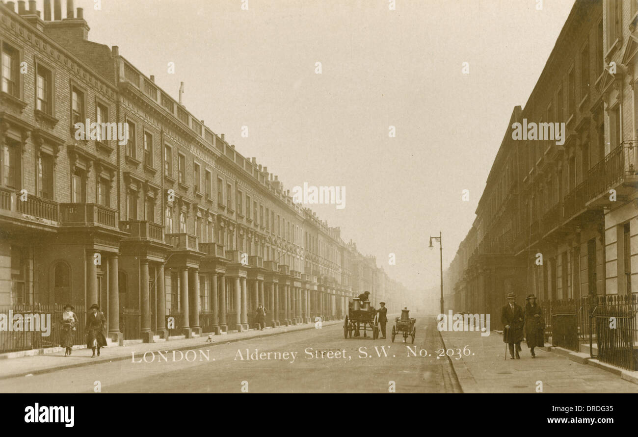 Alderney Street, Pimlico, Londra Foto Stock