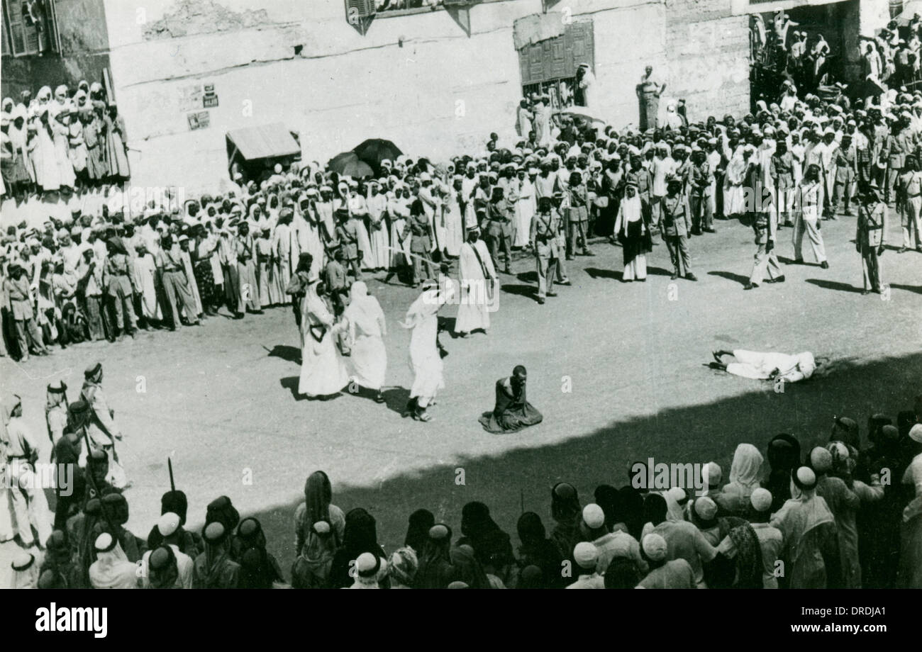 Jeddah, Arabia Saudita - Pubblico decapitazione (1 / 2) Foto Stock