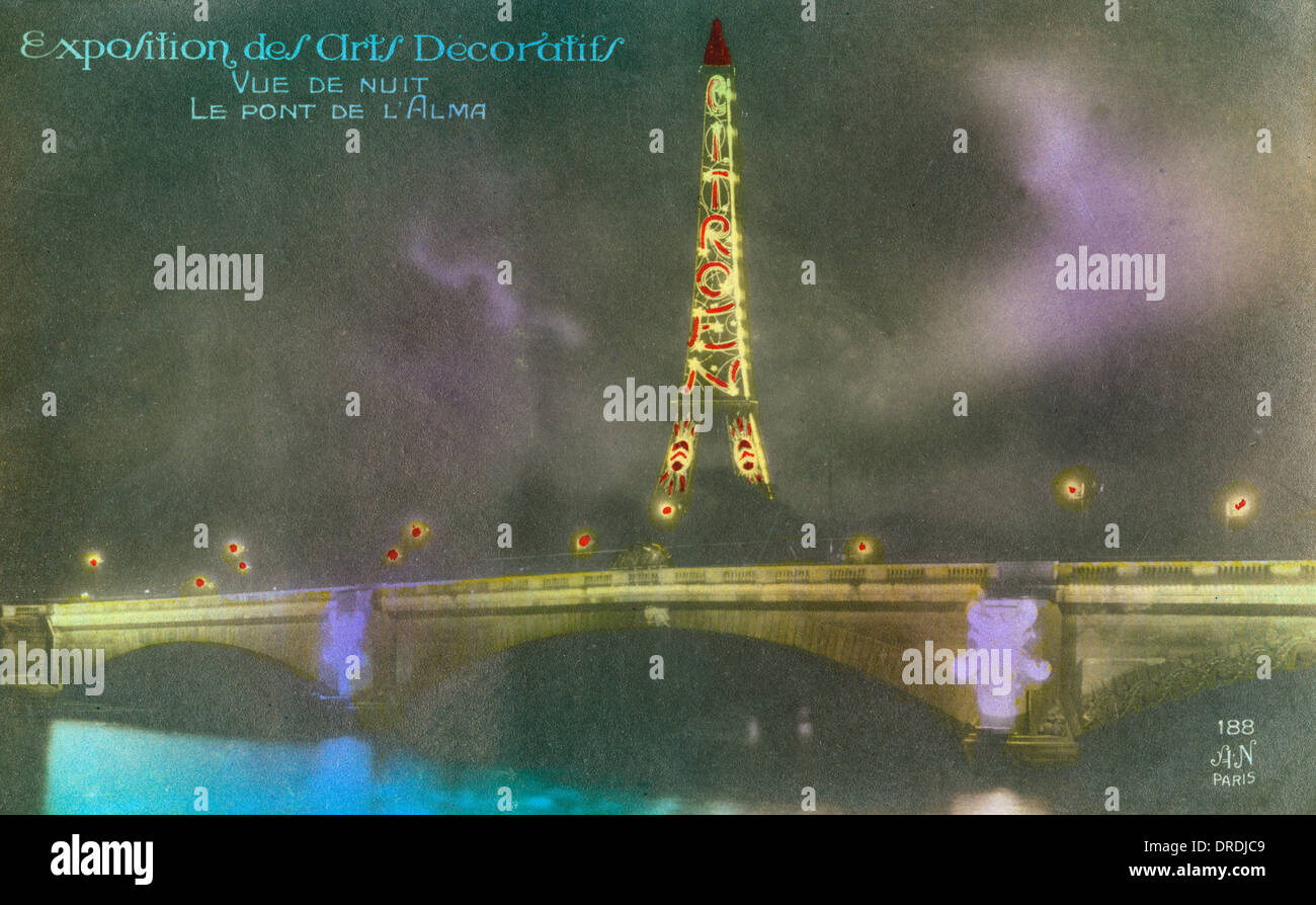 1925 Mostra di Arti decorative - Parigi Foto Stock