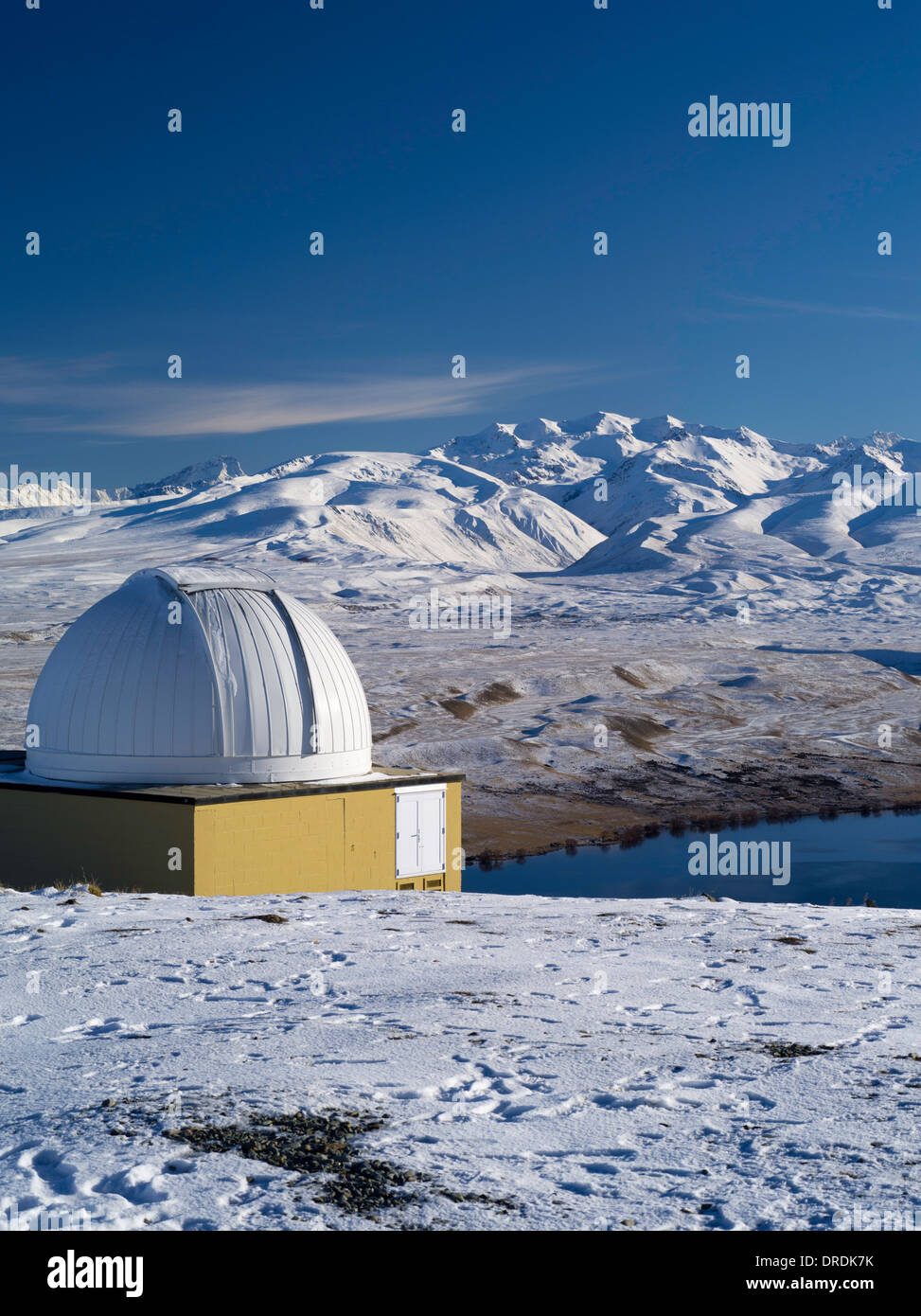 L'università di Canterbury montaggio John Osservatorio Astronomico vicino al Lago Tekapo, Nuova Zelanda. Foto Stock