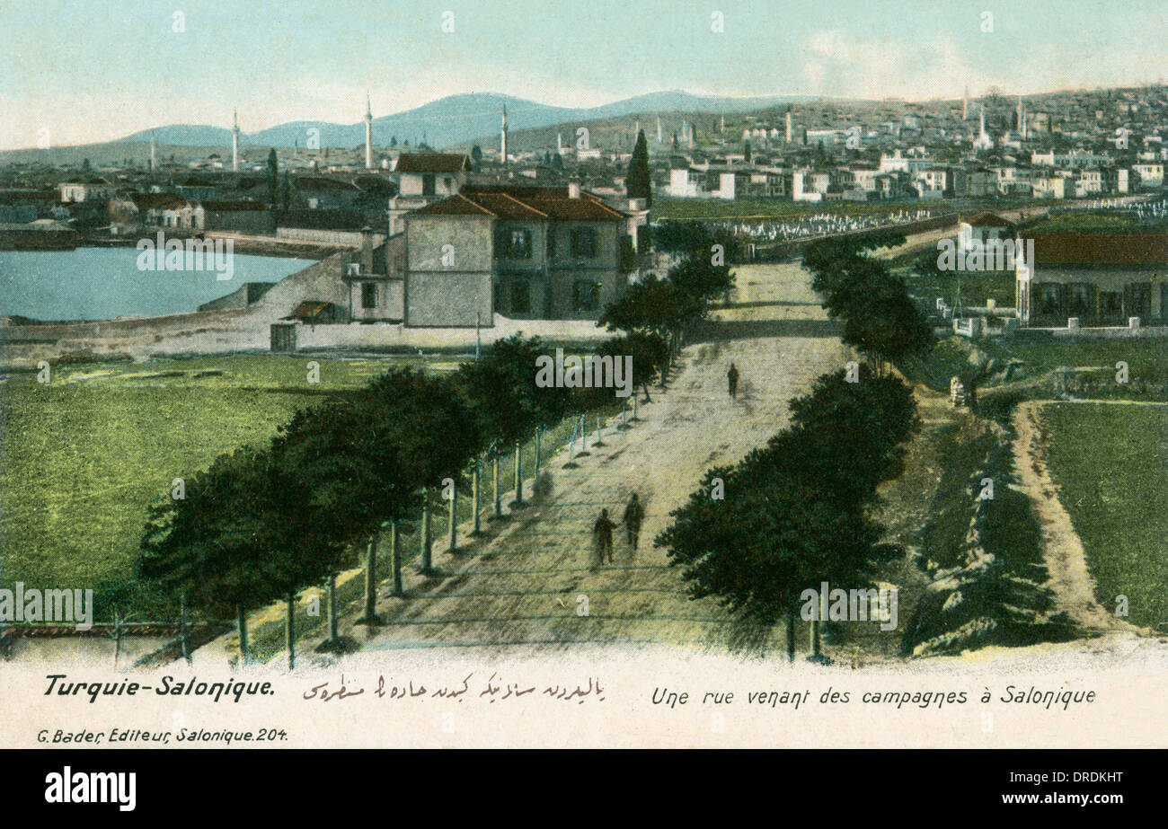 Salonicco durante l'occupazione turca Foto Stock