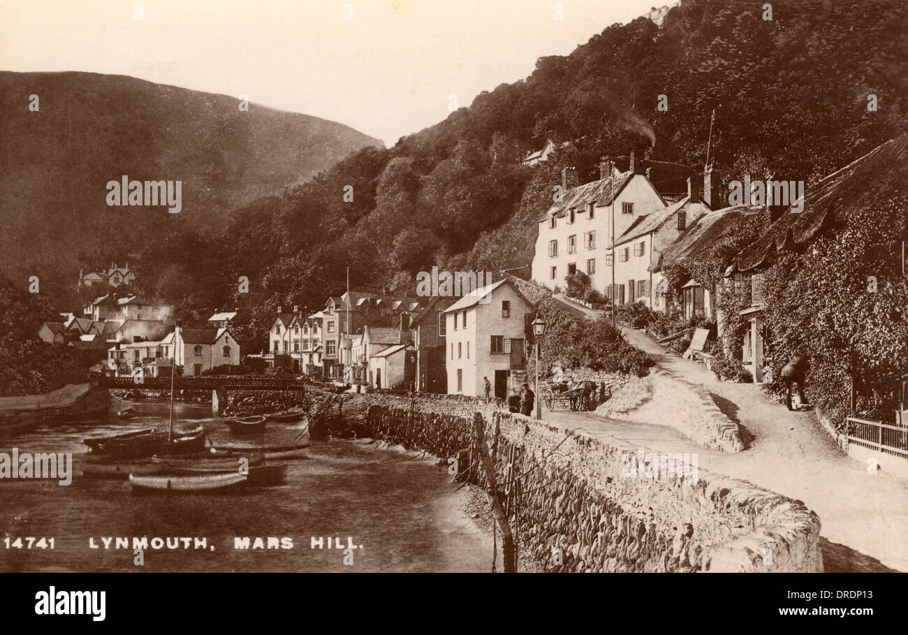 Mars Hill, Lynmouth, Devon Foto Stock