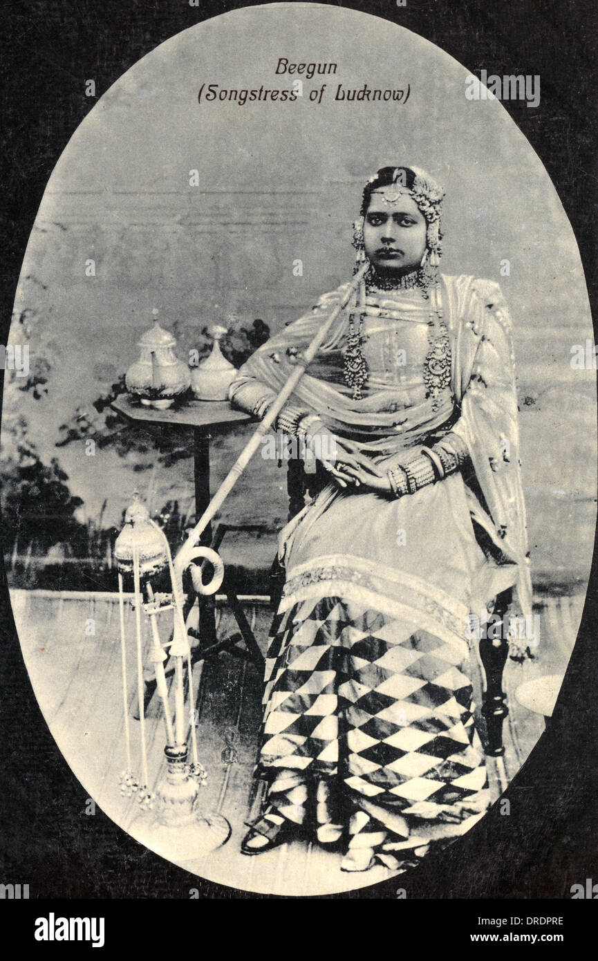 India - Songstress da Lucknow Foto Stock