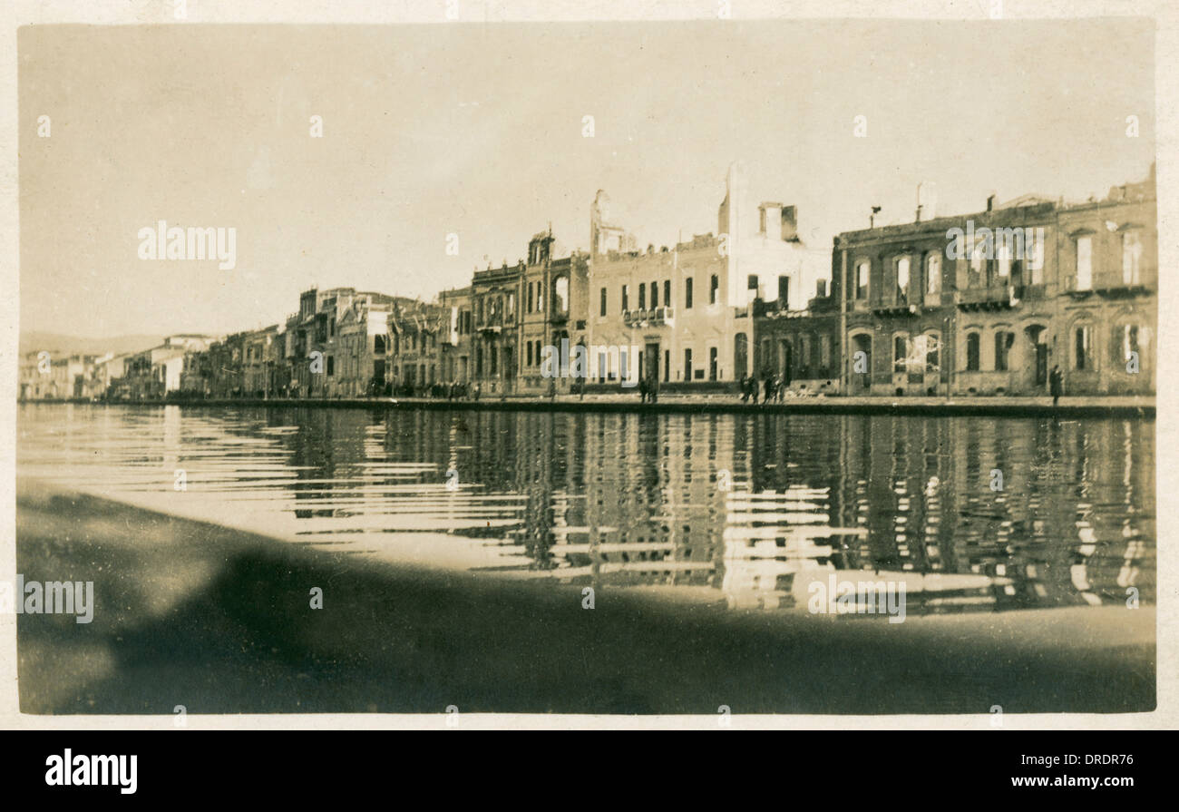 Izmir, Turchia - Risultati del bombardamento in 1915 (6/9) Foto Stock