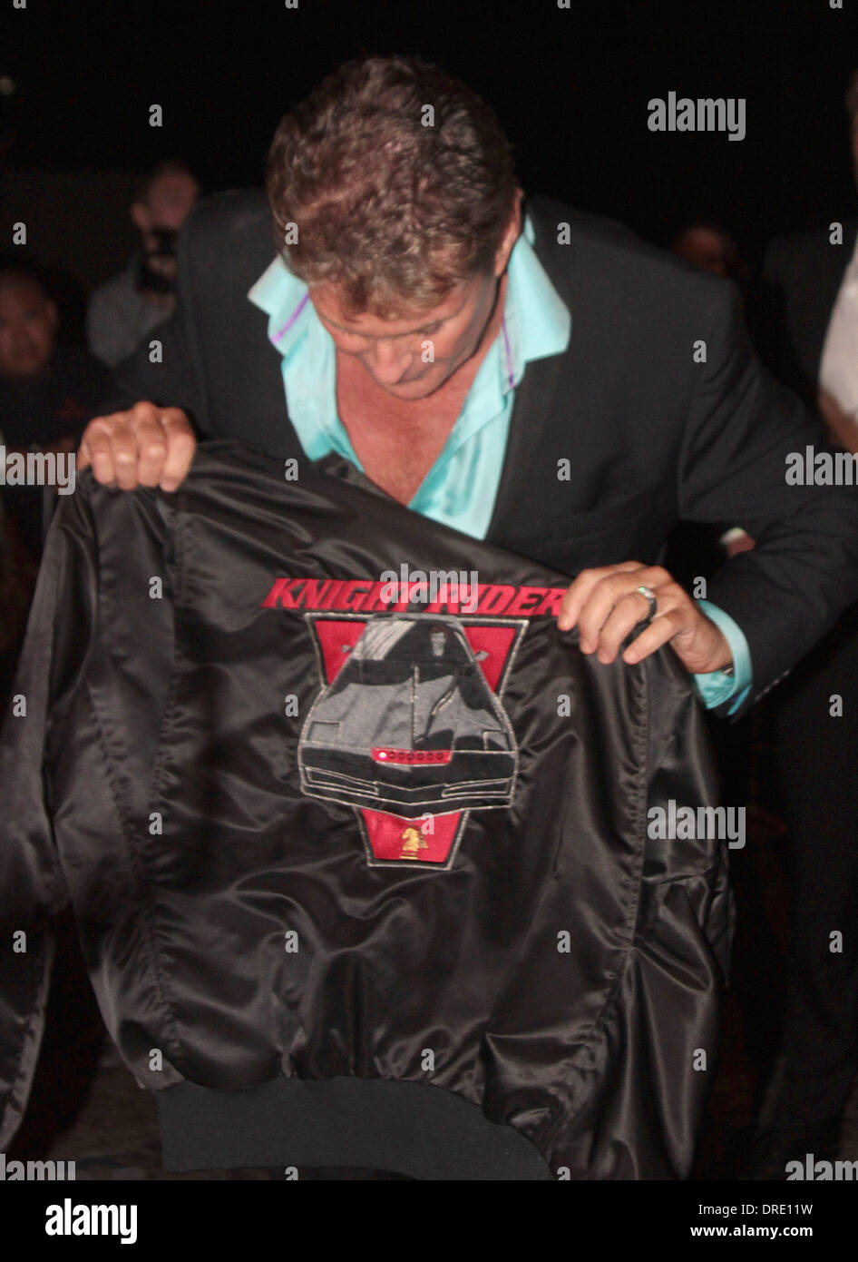 David Hasselhoff fuori Graystone Manor di Los Angeles, California - 21.07.12 Foto Stock