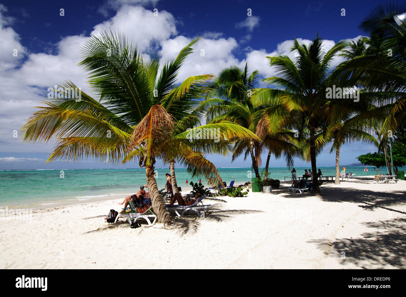 Pigeon Point Heritage Park, Tobago Foto Stock