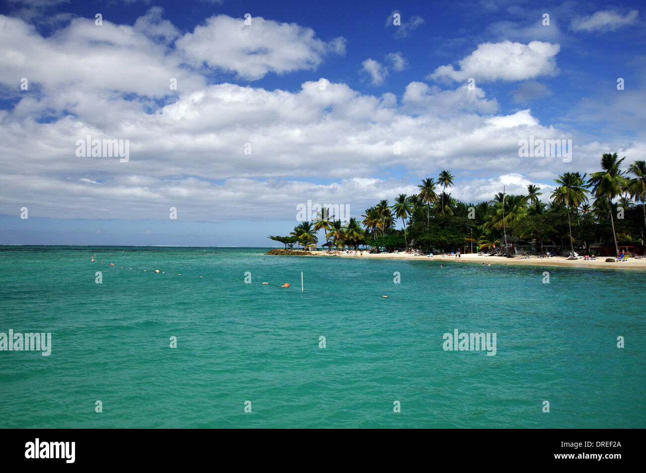 Pigeon Point Heritage Park, Tobago Foto Stock