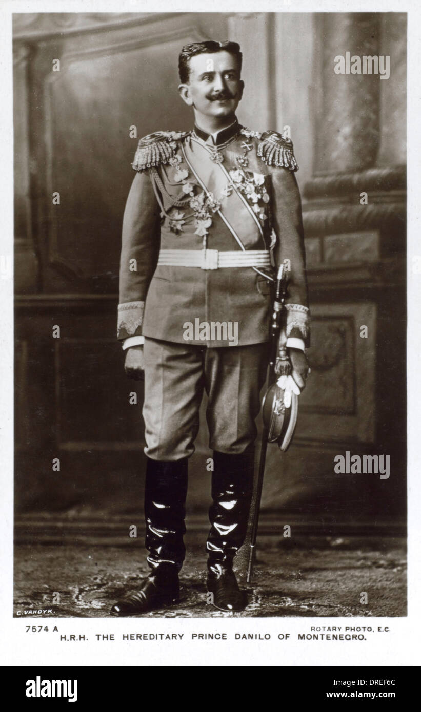 S.a.r. il principe ereditario Danilo del Montenegro Foto Stock