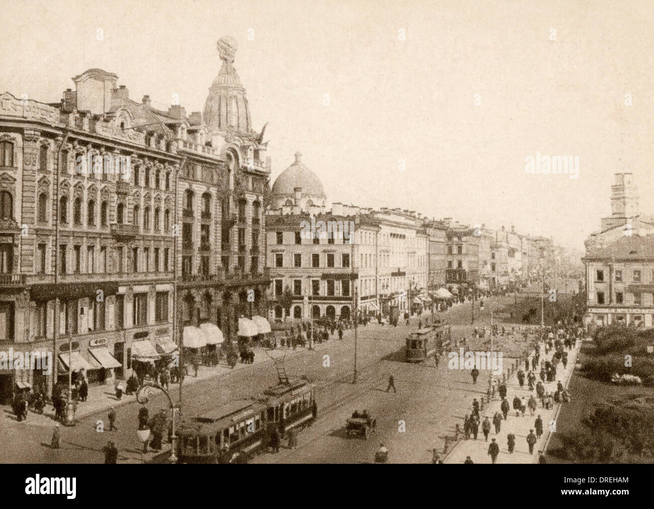Nevski Prospekt, Leningrado, Russia Foto Stock