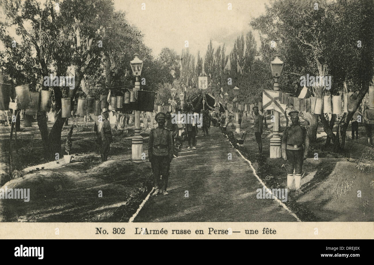 Soldati russi in Iran Foto Stock