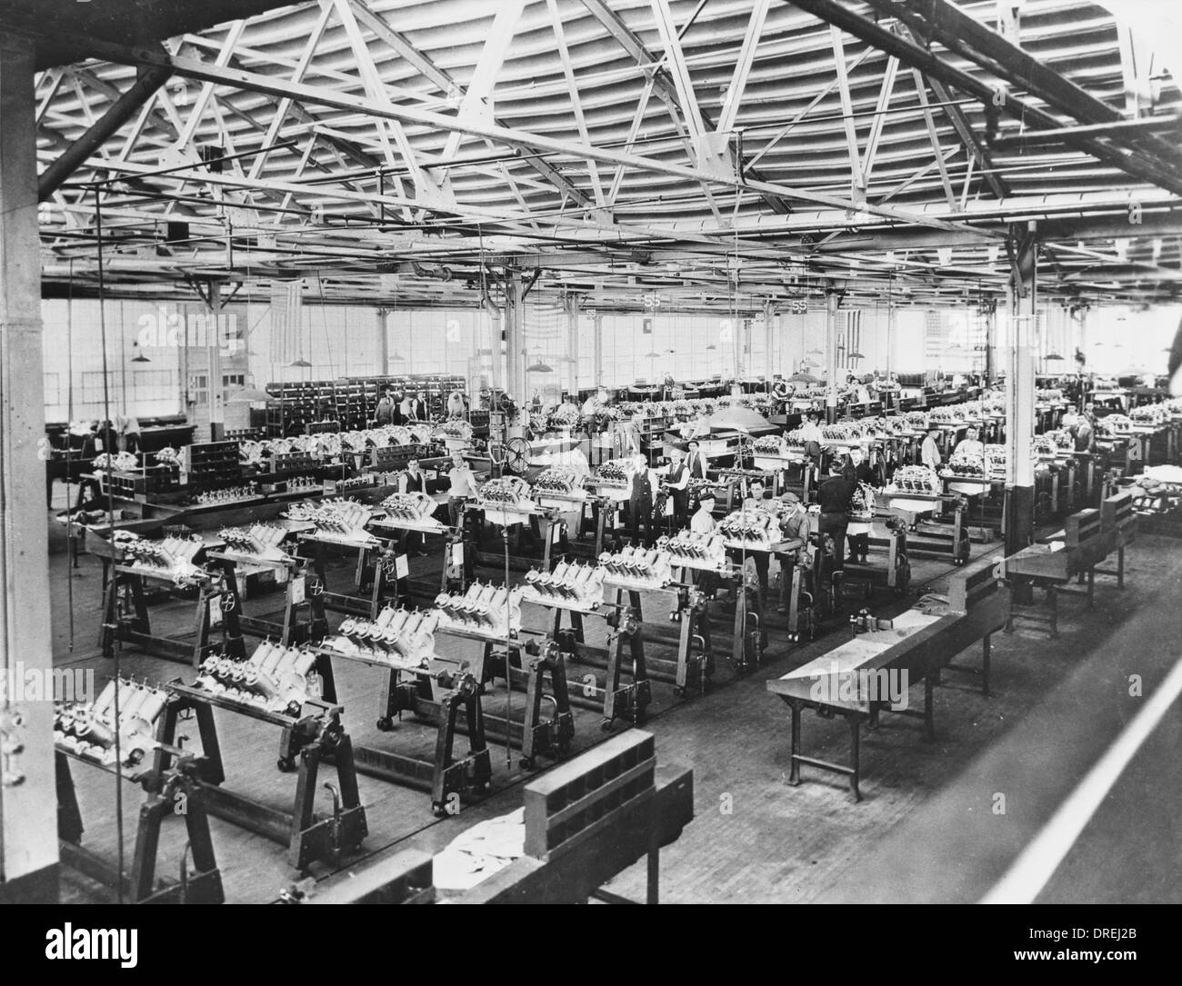 U.S fabbrica di automobili convertito alla produzione di aeroplano Foto Stock