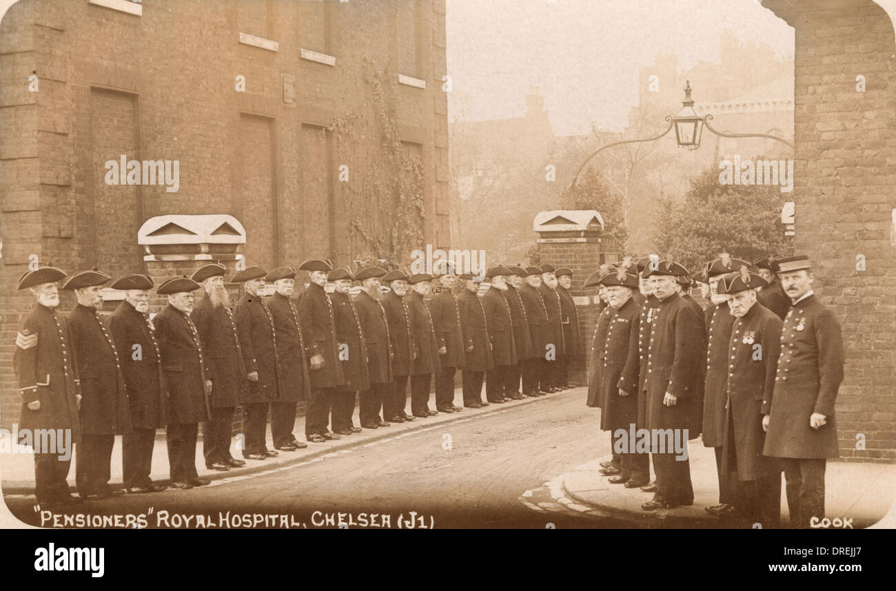 I pensionati Royal Hospital Chelsea, Londra Foto Stock