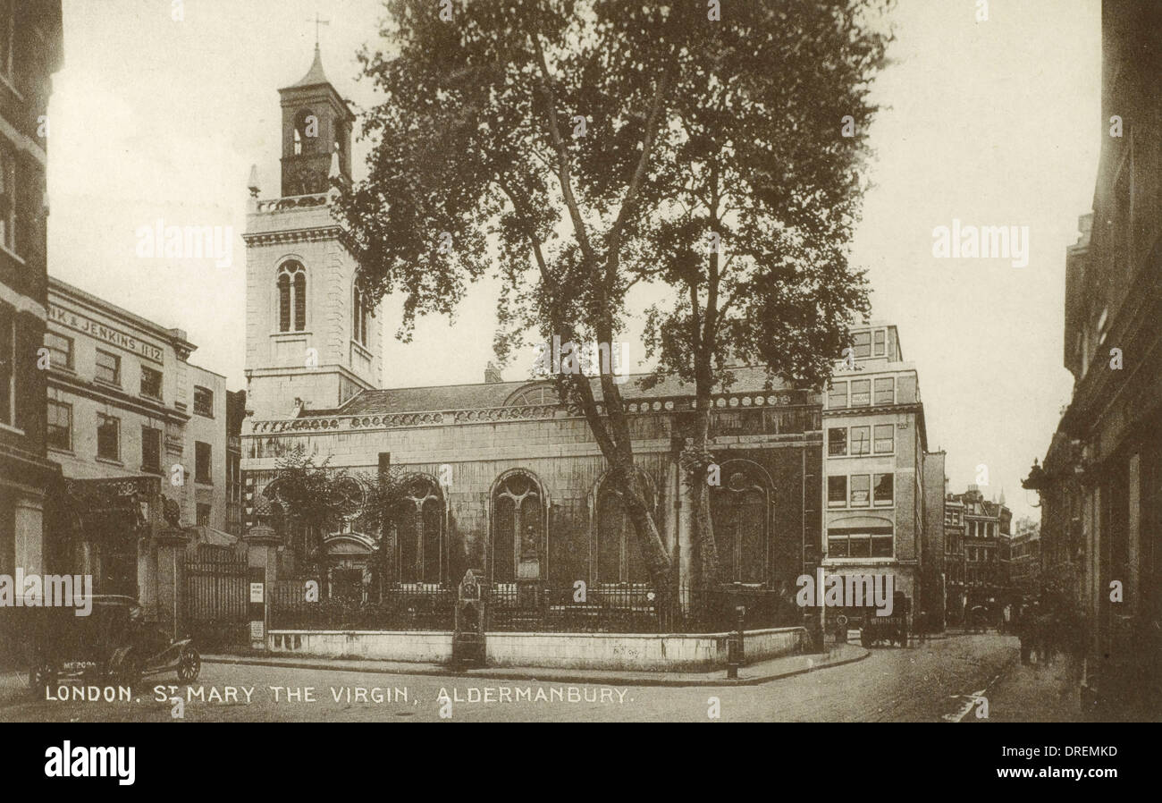St Mary Aldermanbury Chiesa, Londra Foto Stock