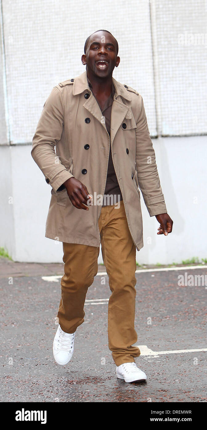 Jimmy Akingbola al ITV Studios di Londra - Inghilterra - 31.07.12 Foto Stock