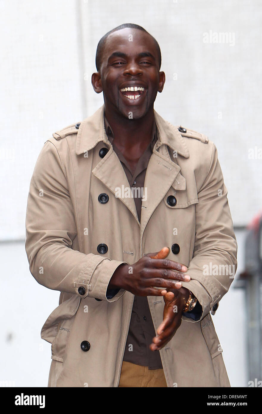Jimmy Akingbola al ITV Studios di Londra - Inghilterra - 31.07.12 Foto Stock
