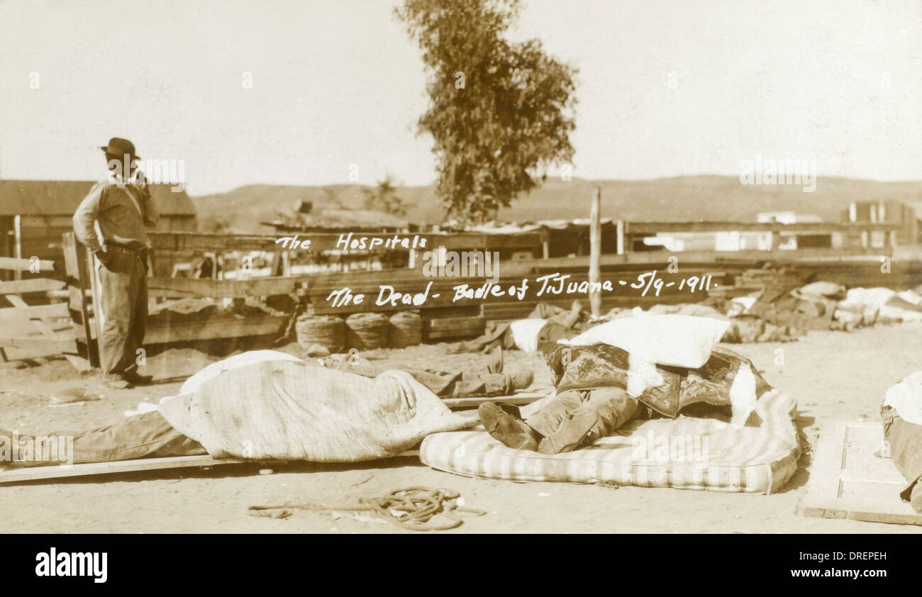 Rivoluzione messicana - soldati morti Foto Stock