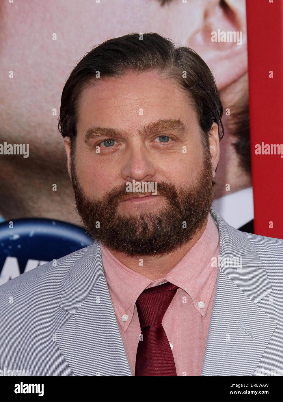 Zach Galifianakis Los Angeles Premiere di "campagna" tenutasi presso il Grauman's Chinese Theater - Gli arrivi di Los Angeles, California - 02.08.12 Foto Stock