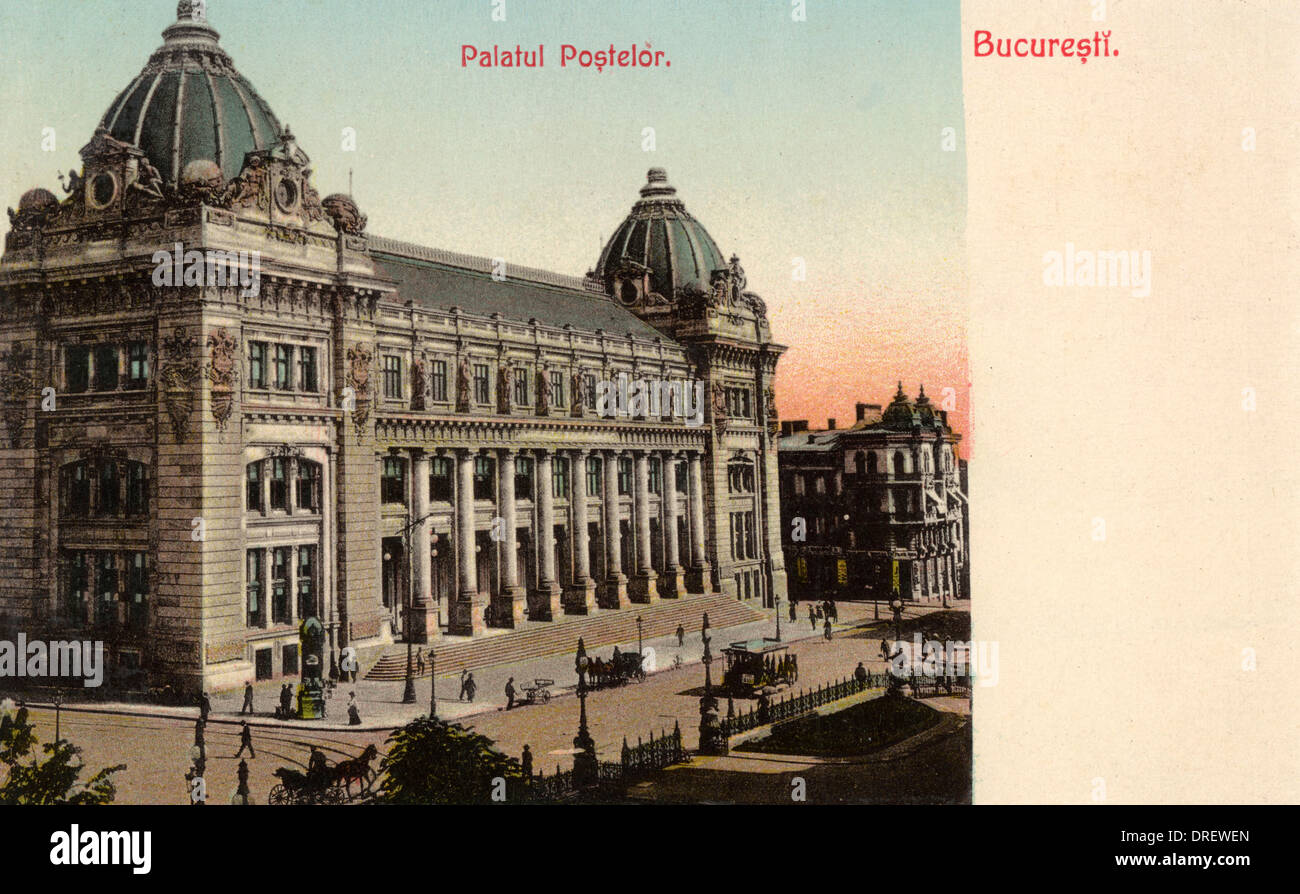 Romania - Bucarest - Main Post Office Foto Stock