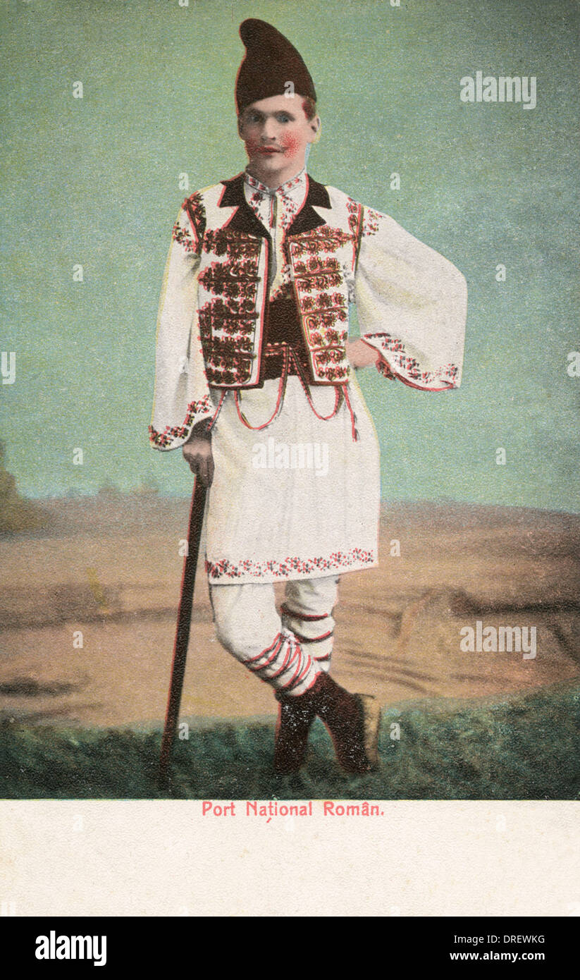 Romania - tradizionale costume nazionale Foto Stock