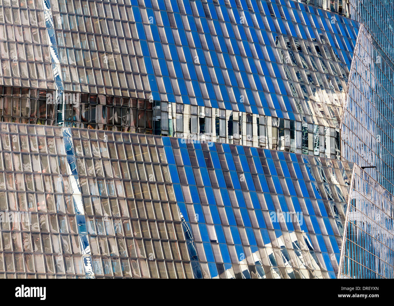 AQbstract dettaglio del James R. Thompson Center di Chicago STATI UNITI D'AMERICA Foto Stock
