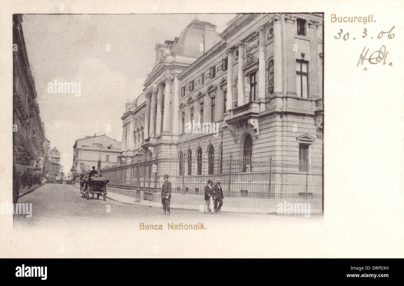La Banca nazionale - Bucarest, Romania Foto Stock