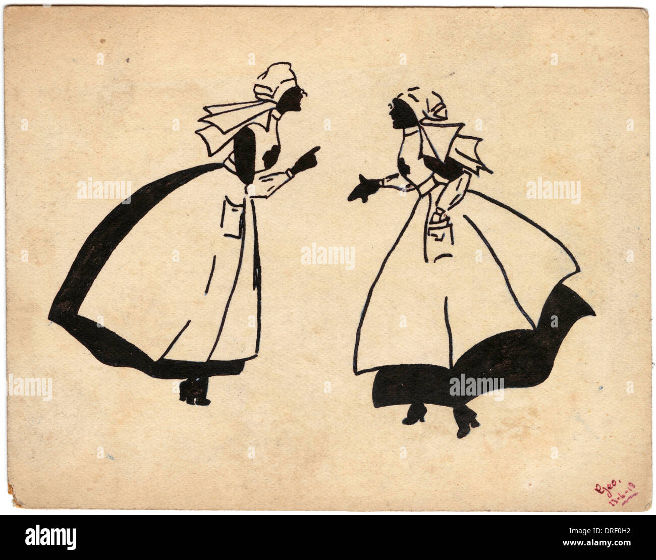 La Prima guerra mondiale gli infermieri da George Ranstead Foto Stock