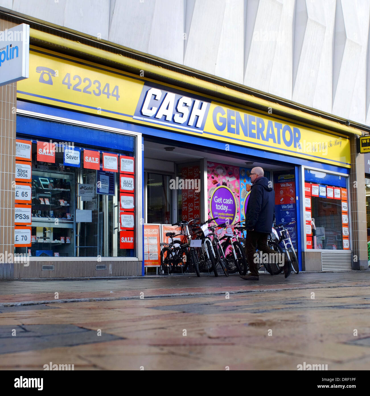 Generatore di cassa Shop in Luton Foto Stock