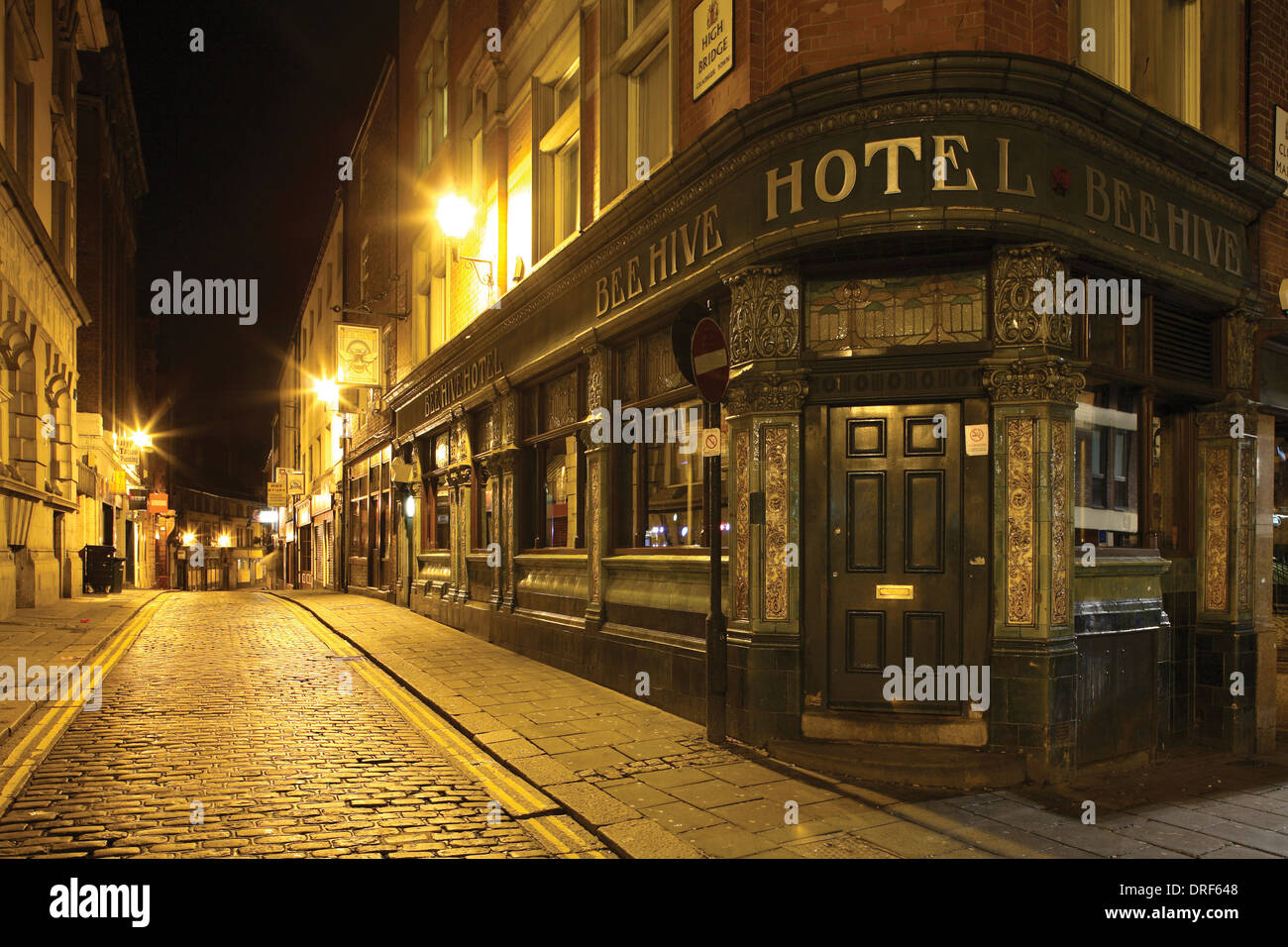 Vecchio Pub, BEE HIVE HOTEL - Alta Bridge Street, Newcastle City Centre Foto Stock