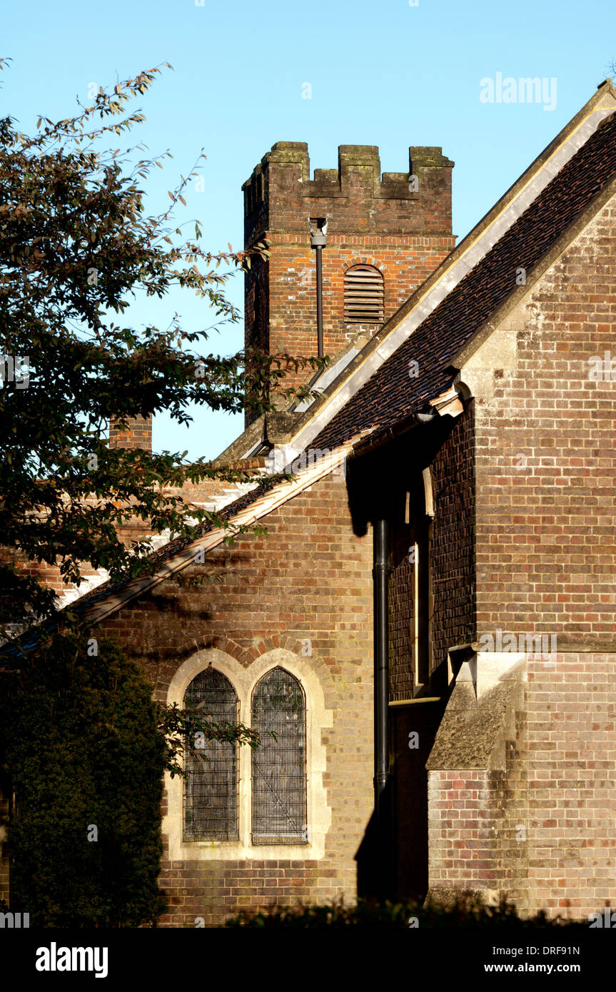 Chiesa di S. Giovanni Battista, Markyate, Hertfordshire, Inghilterra, Regno Unito Foto Stock