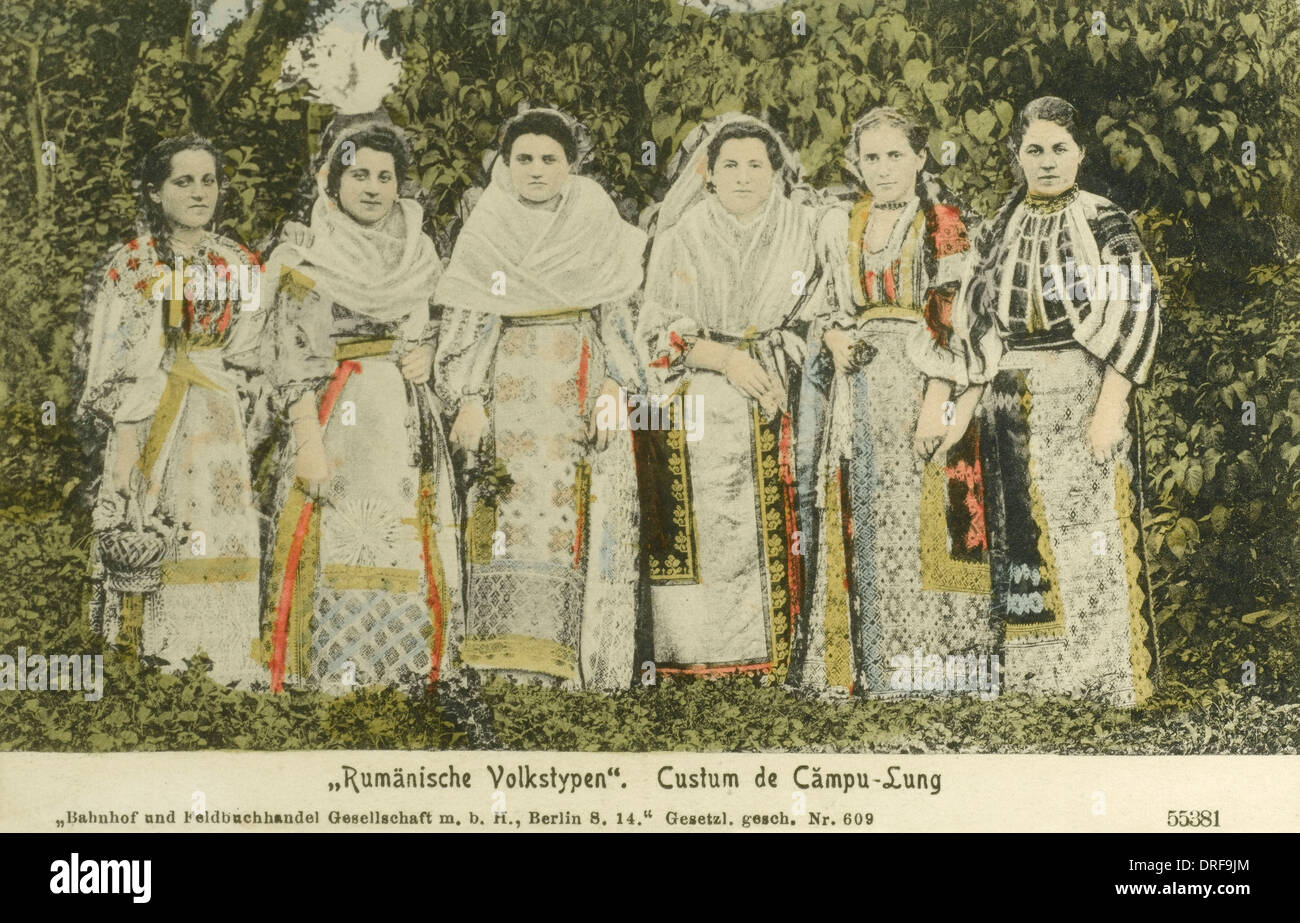 Donne rumene da Campulung Foto Stock