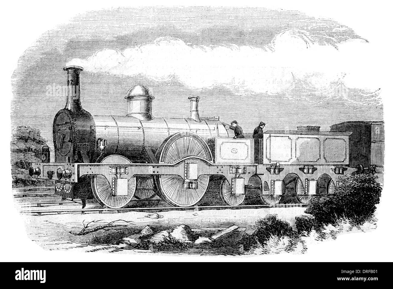 M'Connell del brevetto Express il motore Bloomer circa 1851 Foto Stock