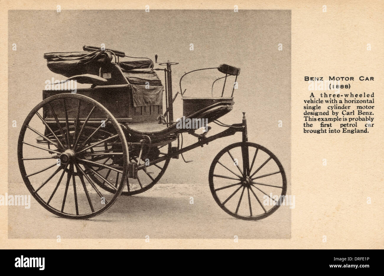 Benz Automobile del 1888 Foto Stock