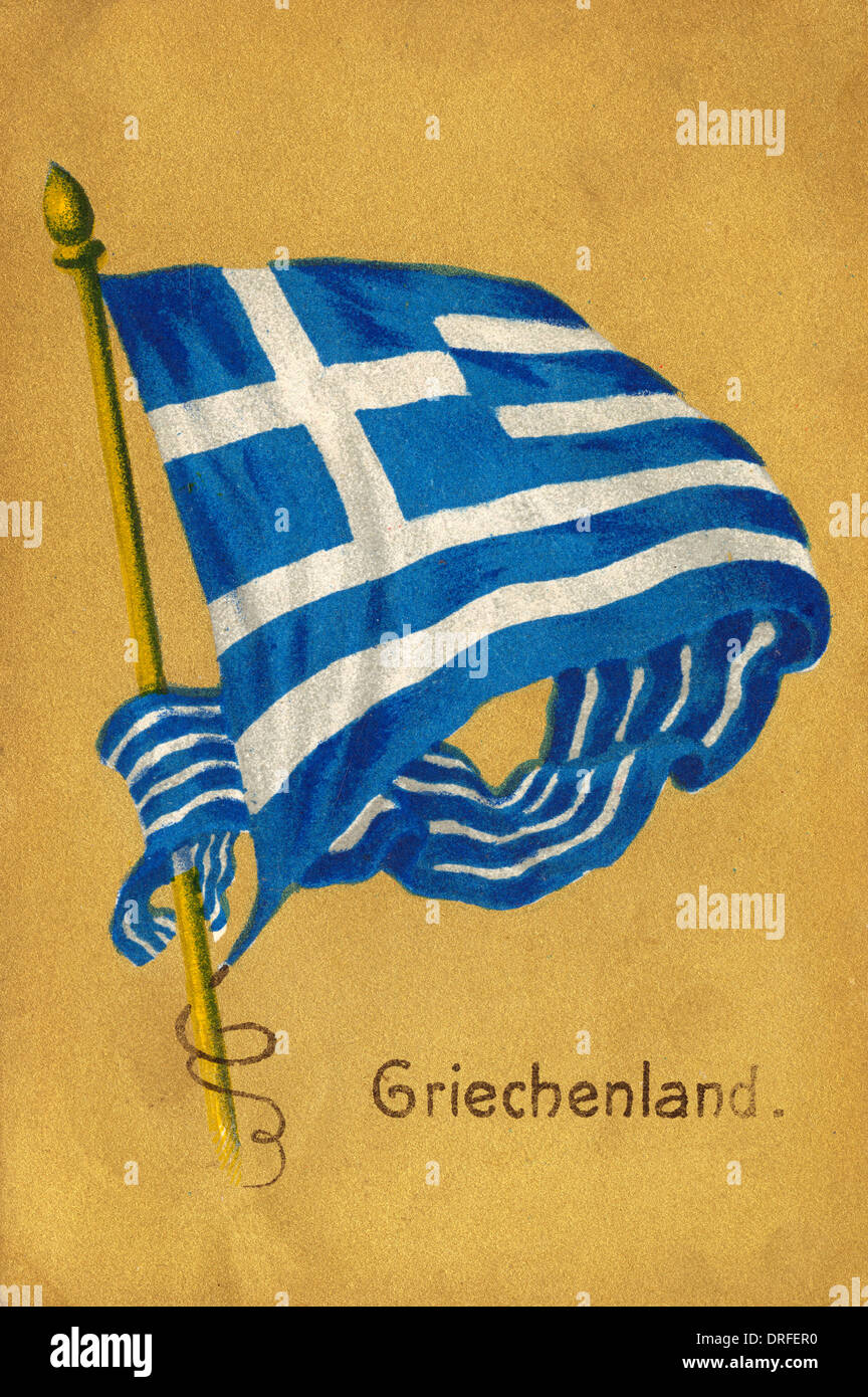 Bandiera della Grecia Foto Stock