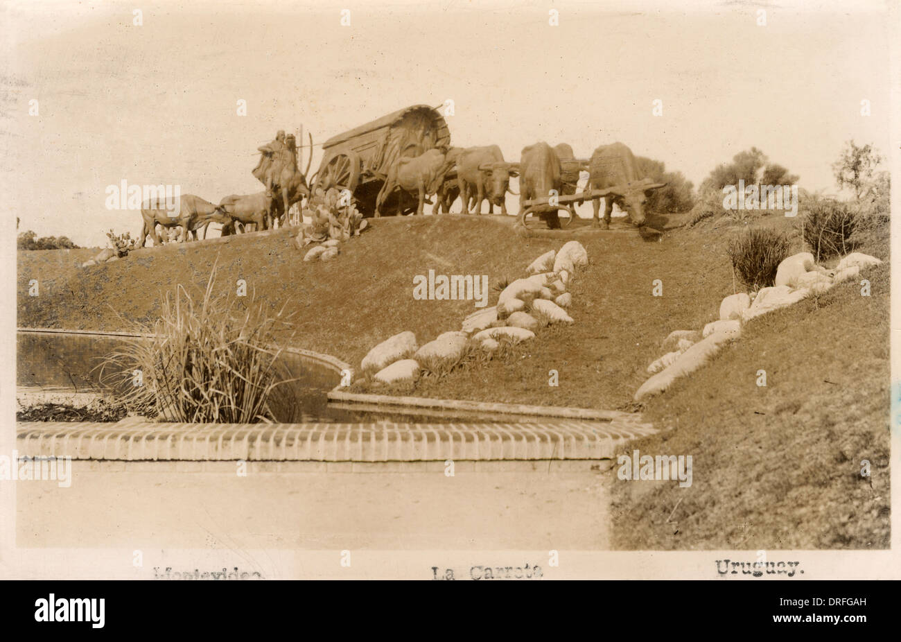 Montevideo, Uruguay - La scultura Carreta Foto Stock