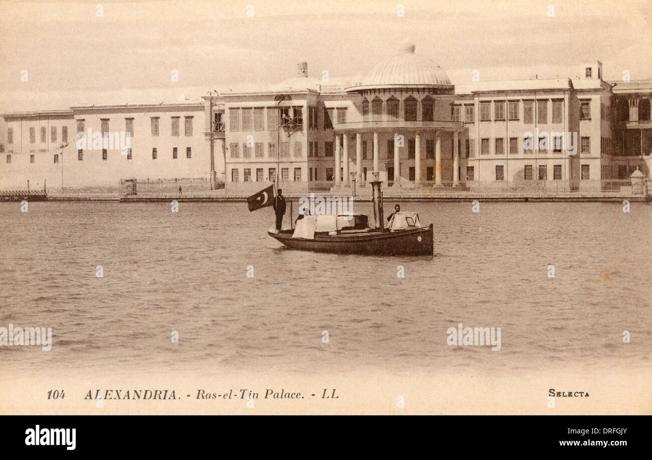 Ras el-Tin Palace, Alessandria, Egitto Foto Stock
