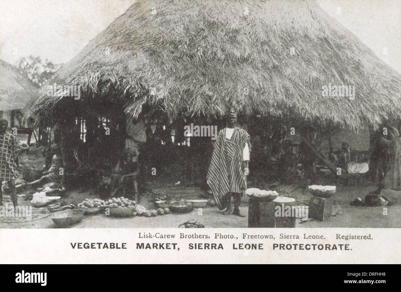Sierra Leone - mercato ortofrutticolo Foto Stock