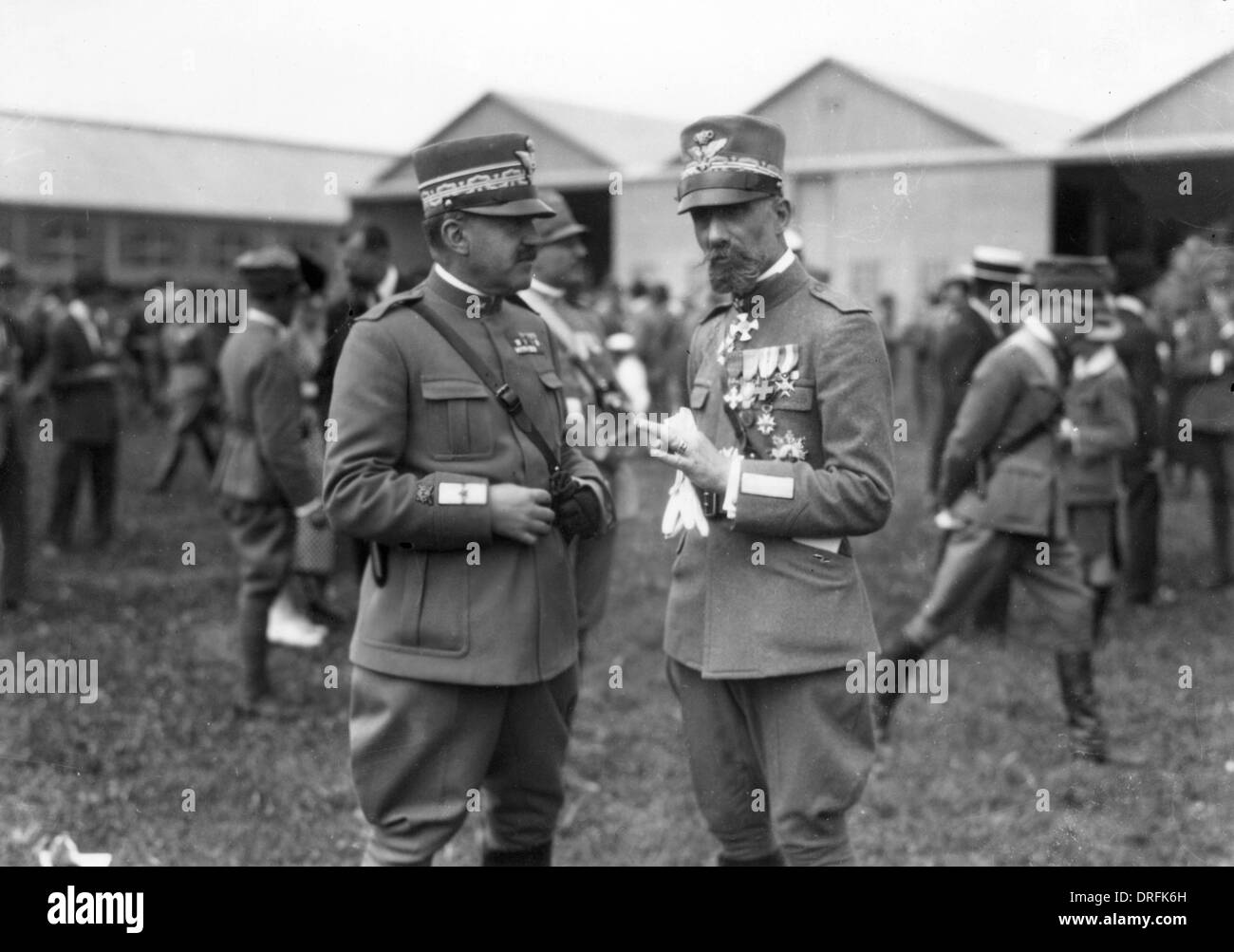 Due generali italiani durante la Prima Guerra Mondiale Foto Stock